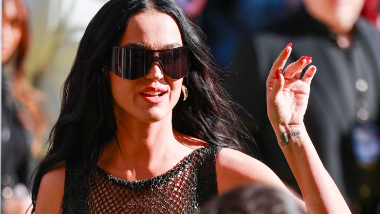 Katy Perry arrives at the 2024 iHeartRadio Music Awards in Hollywood