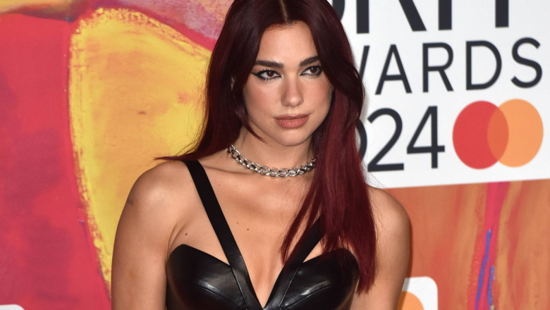 ***EDITORIAL USE ONLY*** Dua Lipa attends The BRIT Awards 2024 at The O2 in London, England. Saturday 2nd March 2024. (E