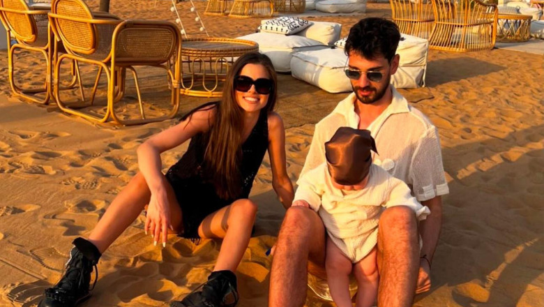 Theo Rose, Anghel Damian și fiul lor, Sasha/ Foto: Instagram