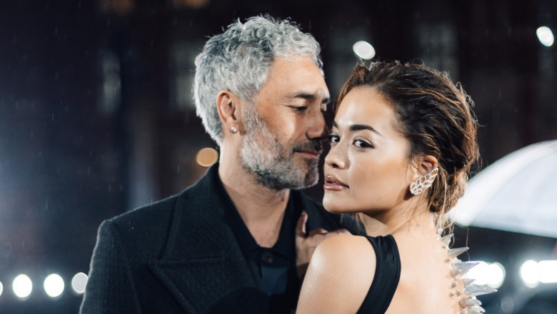 Rita Ora and her husband Taika Waititi at the British fashion award 2023 at the Royal Albert Hall