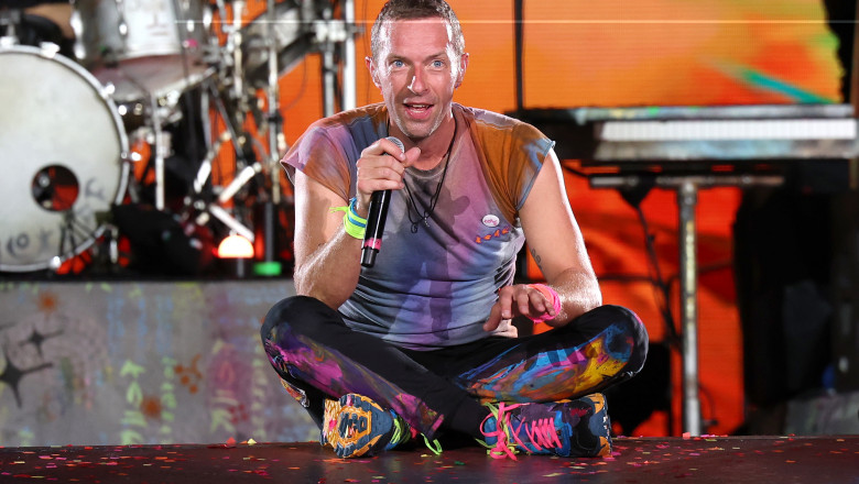 Coldplay Performs At Rose Bowl Stadium