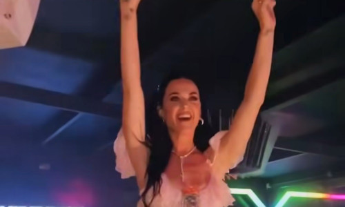 EXCLUSIVE: Katy Perry Dances To The Macarena As She Makes An Appearance At A Nightclub In Barcelona - 21 Jul 2024