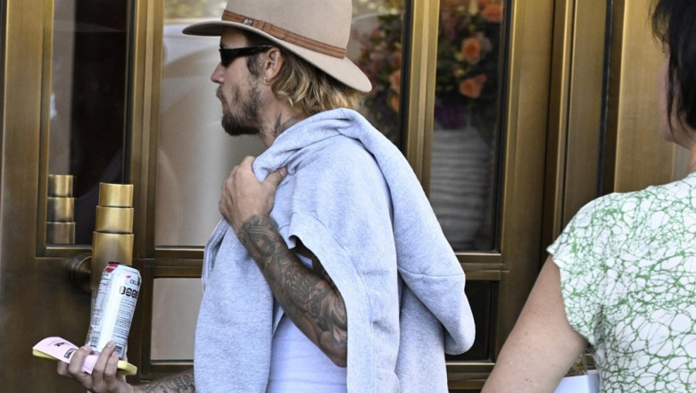 Justin Bieber Arrives At Waldorf Astoria In Beverly Hills - 8 Aug 2024