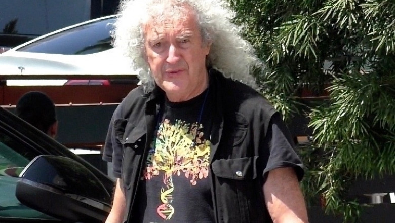 Queen Legend, Brian May Seen with Mystery Woman in Low-Key Ride in LA