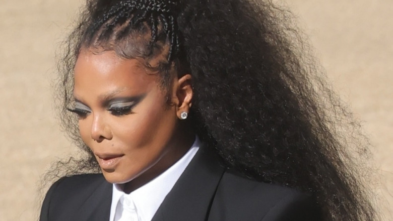 Janet Jackson arrived Alexander McQueen fashion show