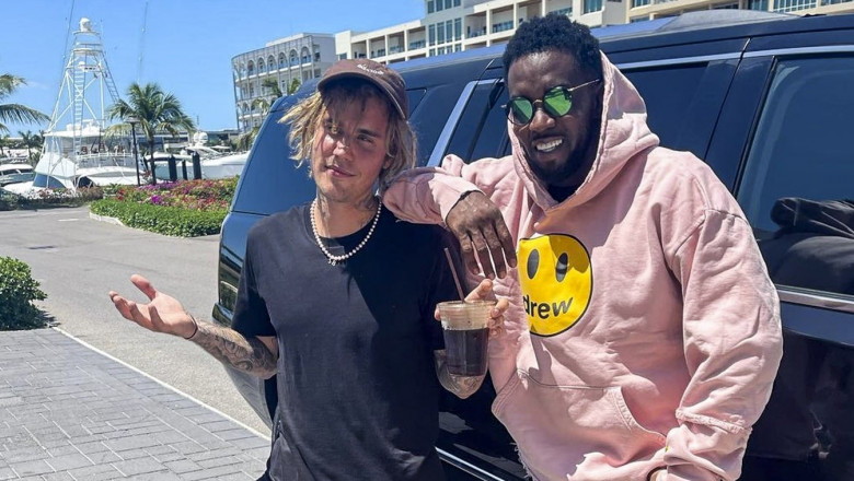 Justin Bieber și Puff Daddy/ Profimedia