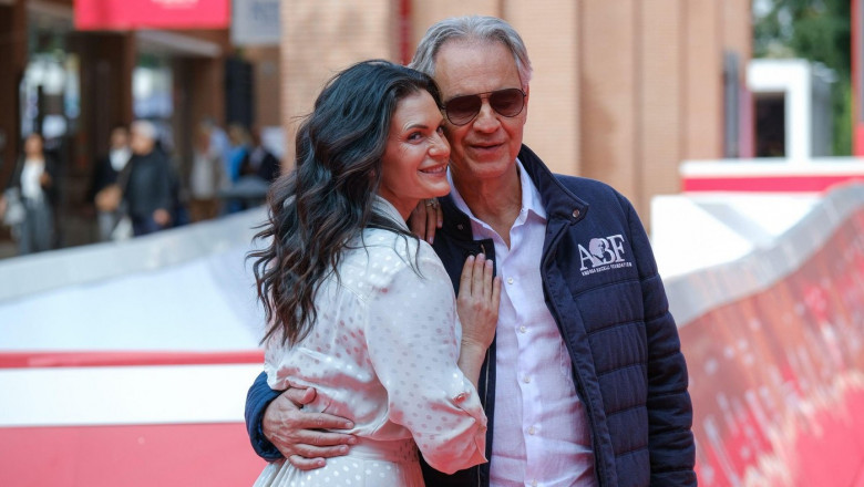 Rome, Italy. 20th Oct, 2024. Veronica Berti (L) and Andrea Bocelli (R) attend the photocall for the movie Andrea Bocelli 30: The celebration pose during the 19th Rome Film Festival at Auditorium Parco Della Musica in Rome. Credit: SOPA Images Limited/Alam