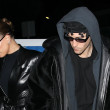 *EXCLUSIVE* New parents Justin and Hailey Bieber were seen arriving at The Nice Guy for Doja Cat’s 29th birthday party! **WEB MUST CALL FOR PRICING**
