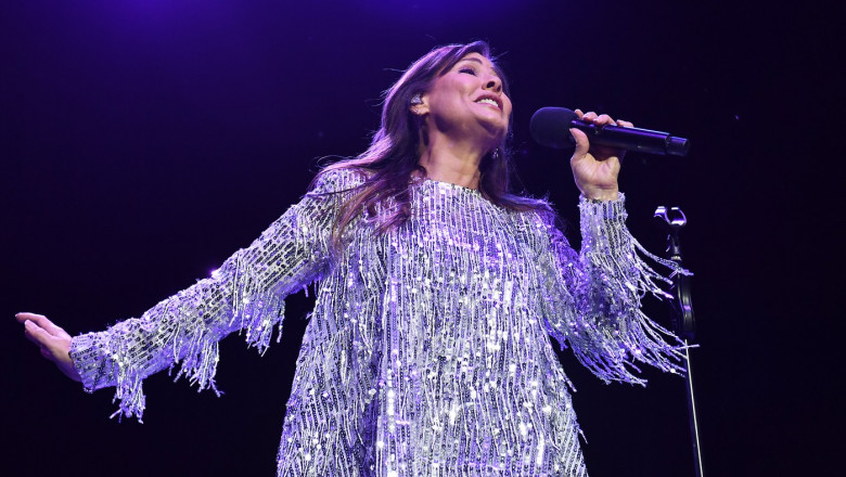 Natalie Imbruglia performing at O2 Arena, London