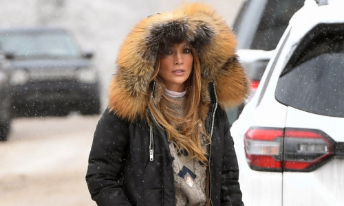 Jennifer Lopez is Spotted Stepping Out on Christmas Day in Aspen