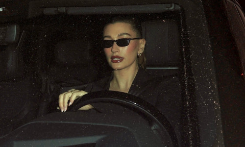 Hailey Bieber steps out solo for dinner in Beverly Hills