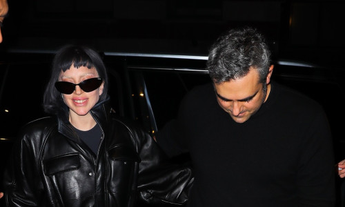 Lady Gaga and her boyfriend, Michael Polansky, were spotted arriving back at their hotel in New York City