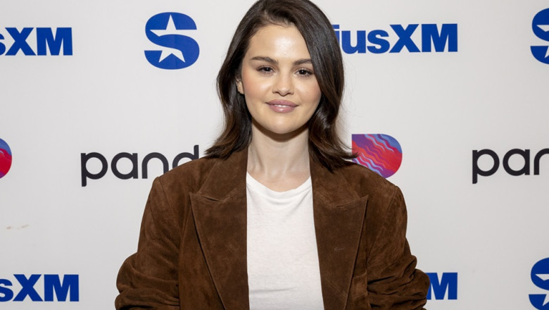 Selena Gomez Visits The SiriusXM Studios In Los Angeles