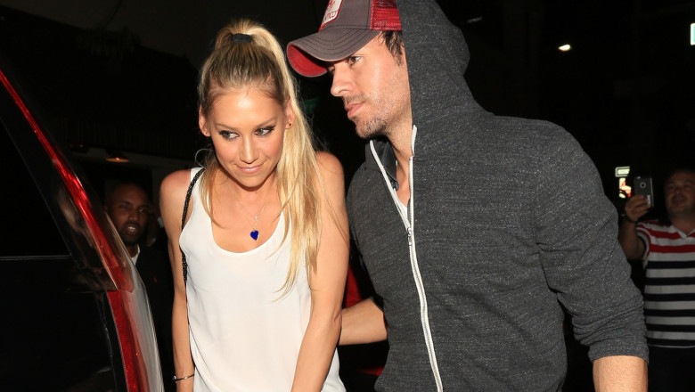 Enrique Iglesias and Anna Kournikova have a romantic date night