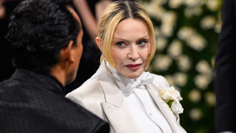 New York, USA. 6 May 2025. Madonna attending the Metropolitan Museum of Art Costume Institute Benefit Gala 2025. Photo credit should read: Matt Crossick/Alamy Live News