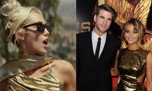 Miley Cyrus rupe tăcerea despre rochia din „Flowers”, despre care fanii credeau că e o aluzie la Jennifer Lawrence/ Profimedia
