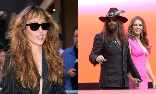 Miley Cyrus rupe tăcerea despre relația tatălui ei, Billy Ray, cu Elizabeth Hurley/ Profimedia
