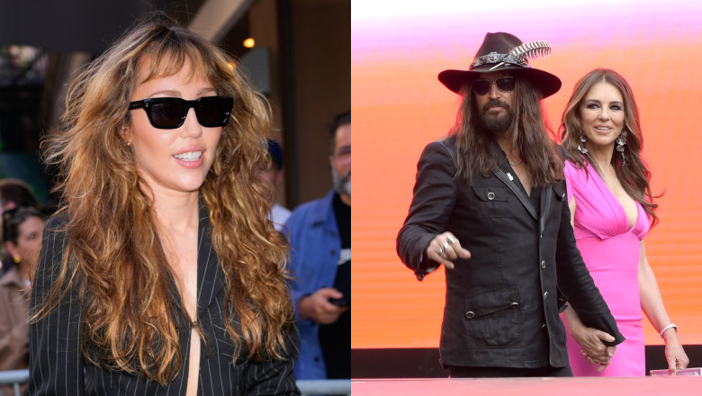 Miley Cyrus rupe tăcerea despre relația tatălui ei, Billy Ray, cu Elizabeth Hurley/ Profimedia