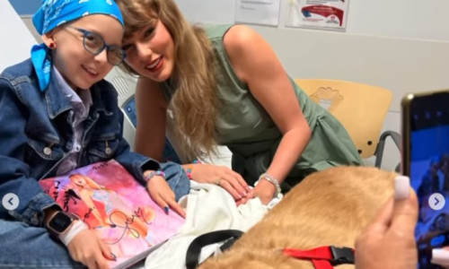 Taylor Swift a vizitat un spital de copii