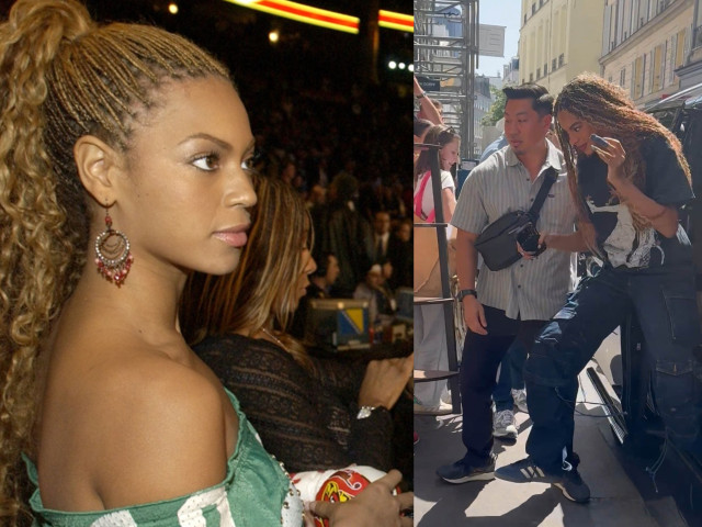 Este leită Beyonce, acum mai bine de 20 de ani. Blue Ivy, tot mai înaltă și subțire. Alături de mama ei, în turneu la Paris