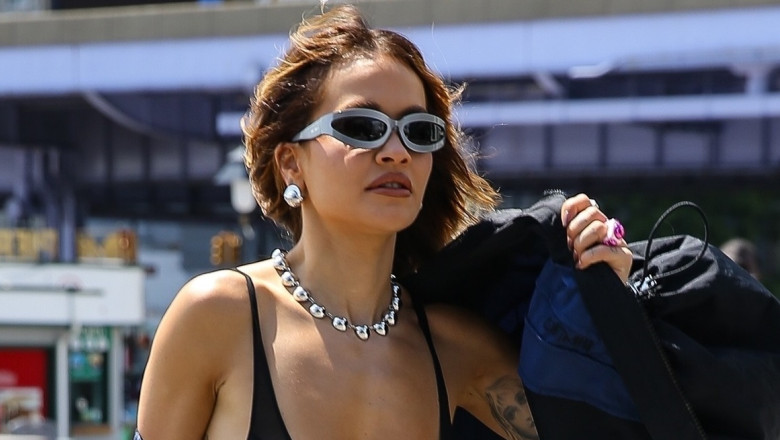 Rita Ora enjoys the hot weather in Manhattan