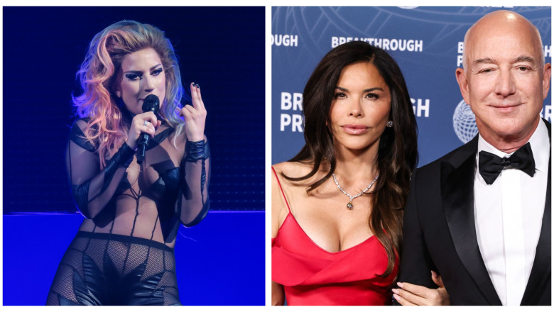 Lady Gaga, Lauren Sanchez și Jeff Bezos