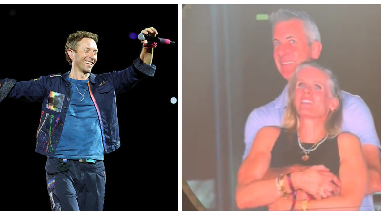 Chris Martin, ironic când surprinde pe camere un cuplu