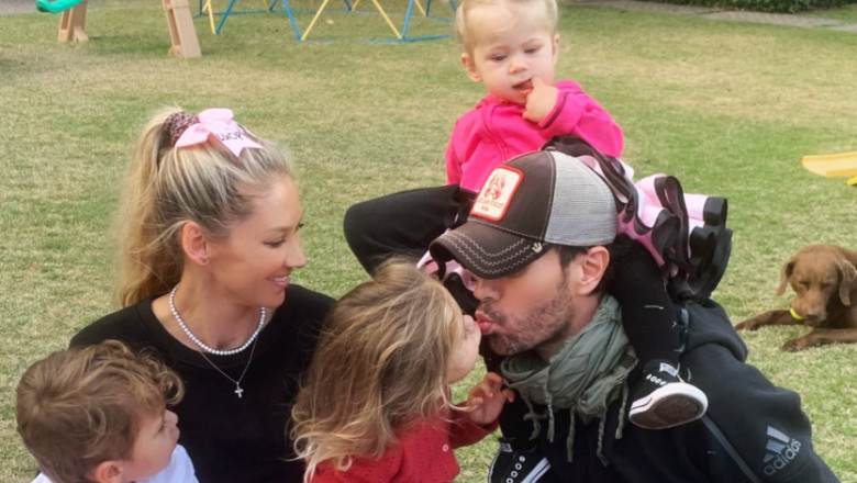 anna kournikova, enrique iglesias si copiii lor