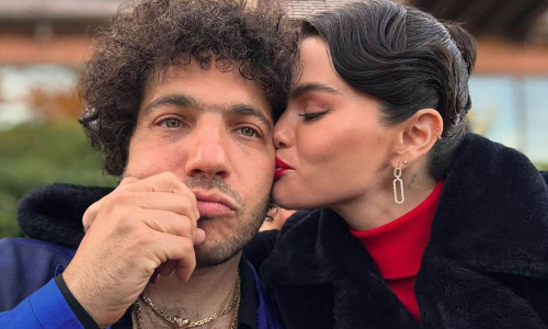 Benny Blanco and Selena Gomez.