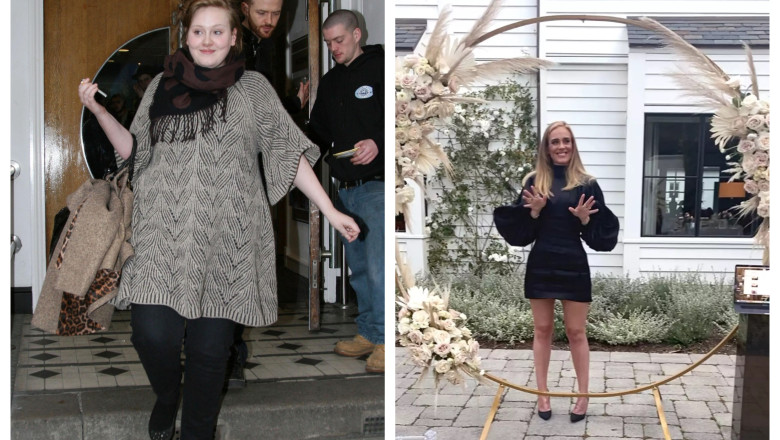 Adele, înainte și după ce a slăbit