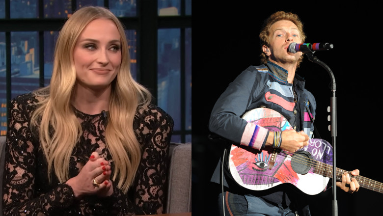 Chris Martin și Sophie Turner/ Profimedia