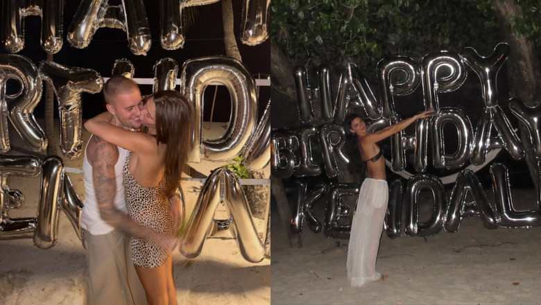 Justin Bieber și Hailey, sărut pasional la petrecerea lui Kendall Jenner/ Foto: Instagram