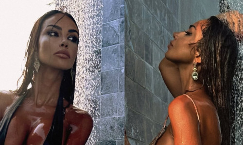 madalina ghenea costum de baie sub dus