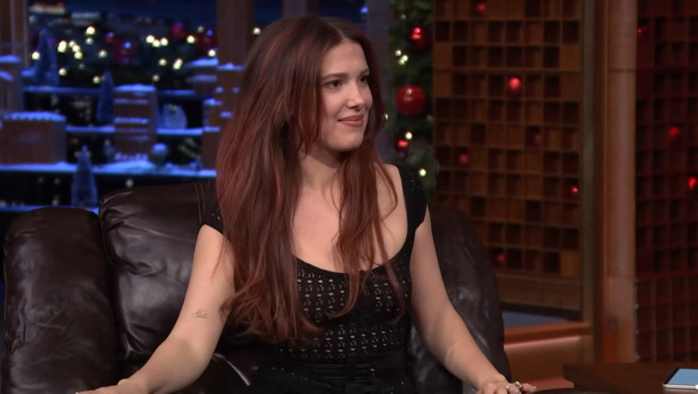 Millie Bobby Brown sur le plateau de l'émission 