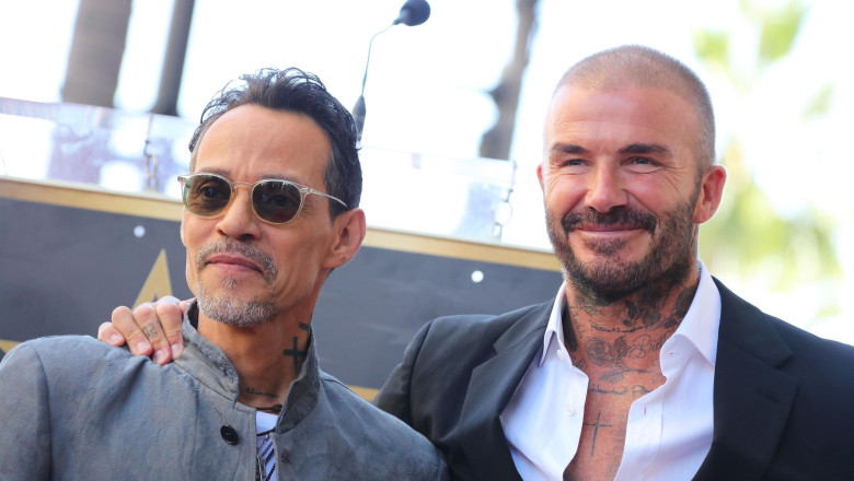Marc Anthony rupe tăcerea despre scandalul familiei Beckham/ Profimedia