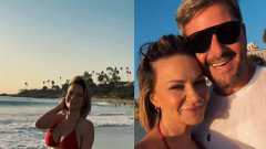 Cine e bărbatul cu care a apărut Andreea Antonescu la plajă, în SUA. Fanii au chestionat-o imediat