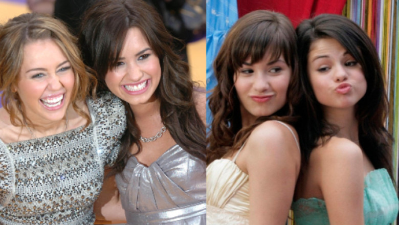 miley cyrus, demi lovato, selena gomez