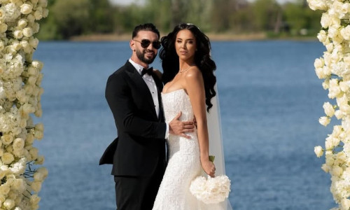 Dorian Popa și soția sa, Andreea