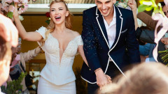 Andreea Bălan și Victor Cornea sunt oficial soț și soție. Primele imagini de la cununia civilă