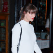 Taylor Swift attends Lena Dunham's birthday party at Via Cororta in NY!