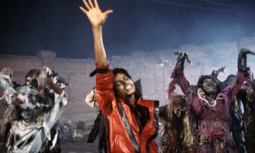 Michael Jackson, în videoclipul piesei „Thriller” (1983)