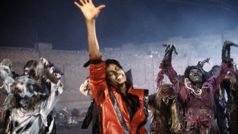 Michael Jackson, în videoclipul piesei „Thriller” (1983)