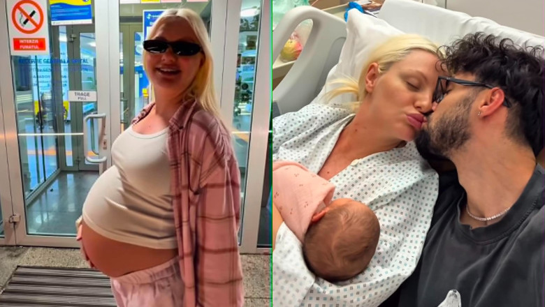 Alexandra Stan și partenerul ei, Ștefan, imagini din ziua nașterii/ Foto: Instagram