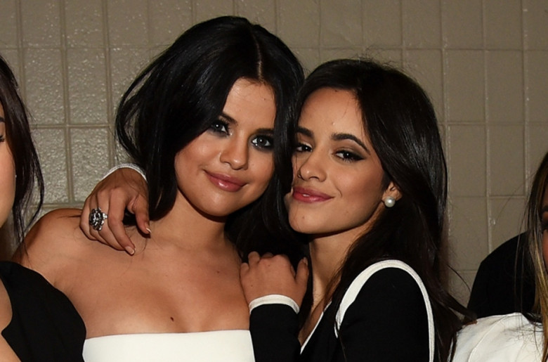 Selena Gomez and Camila Cabello at Z100's Jingle Ball 2015 at Madison Square Garden on December 11, 2015 in New York City. Kevin Mazur/Getty Images