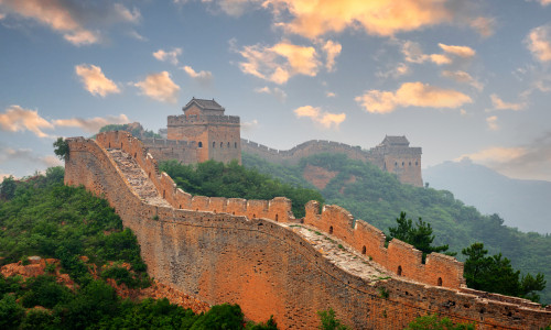 Great Wall of China at the Jinshanling Section