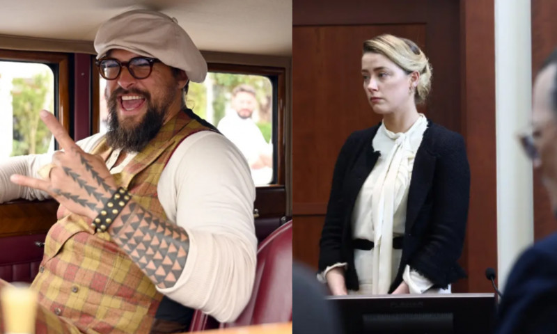 Amber Heard spune ca Jason Momoa venea la filmari imbracat precum Johnny Depp ca sa o enerveze