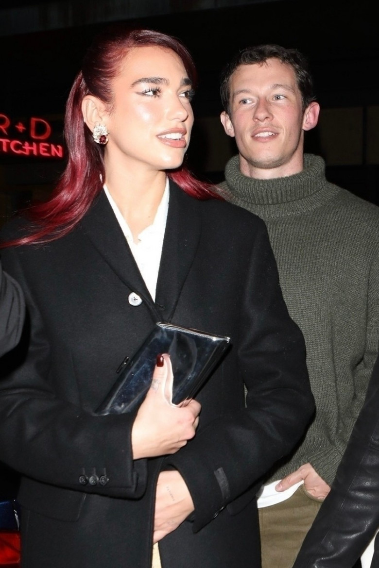 *PREMIUM-EXCLUSIVE* Hot new couple Dua Lipa and Callum Turner enjoy dinner at R+D Kitchen before a Q&amp;A in LA!