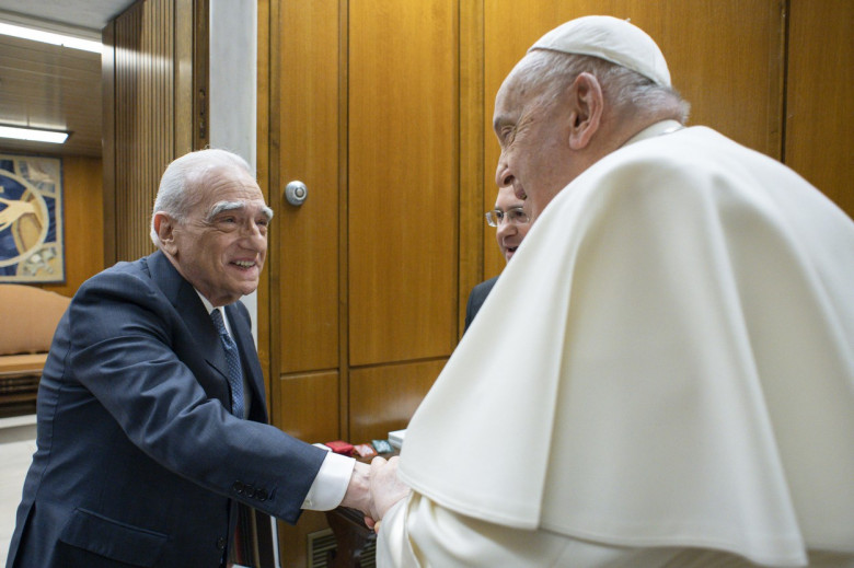 Martin Scorsese in Vaticano, presente all'udienza del Papa