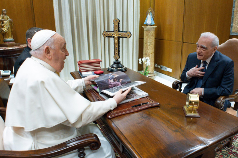 Martin Scorsese Meets Pope Francis - Vatican