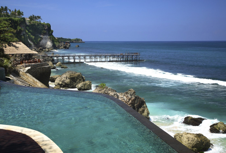 Cliff Pool at Ayana Resort and Spa, formerly Ritz Carlton Bali Resort and Spa, Bali, Indonesia, Southeast Asia, Asia